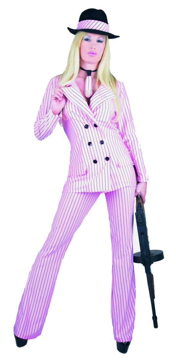 Adult Gangster Moll Suit Costume