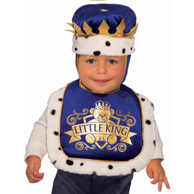 Infant King Bib and Crown Set