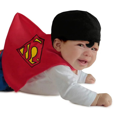 Newborn Superman Diaper Cover Set