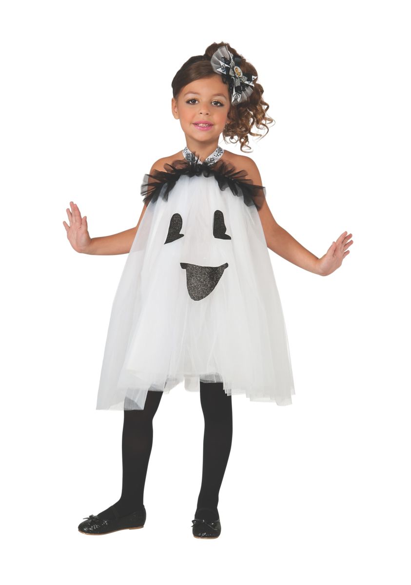 Kids Ghost Tutu Dress Costume
