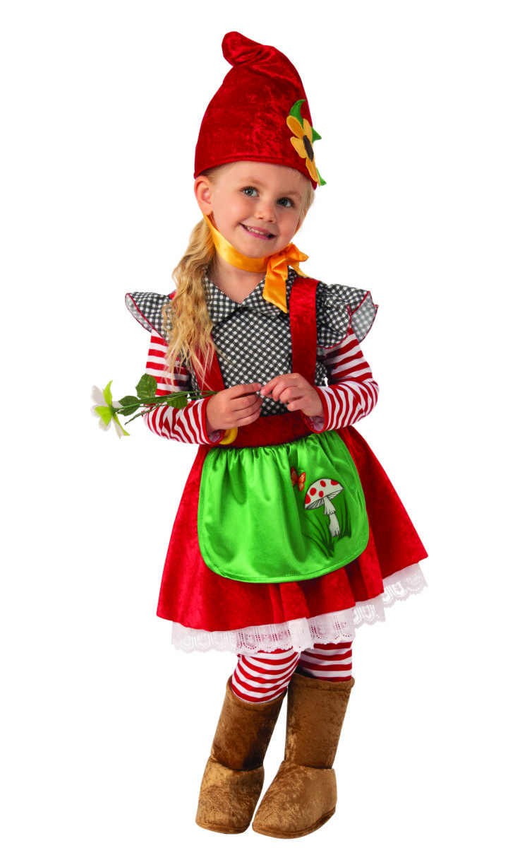 Kids Garden Gnome Girl Costume