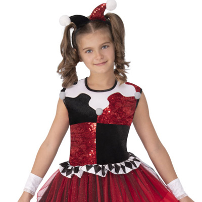 Girls Harley Quinn Costume Dress