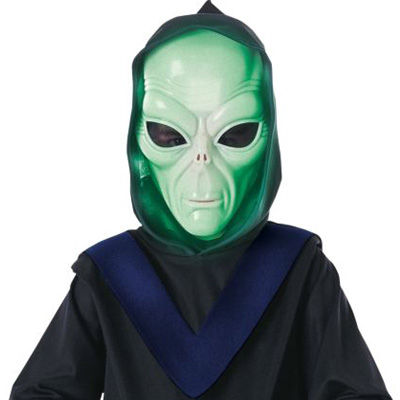 Glow in the Dark Kids Alien Commander Costume