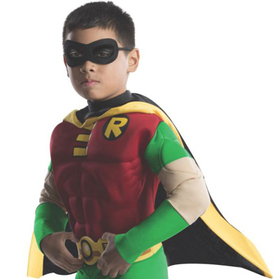 Deluxe Muscle Chest Kids Robin Costume