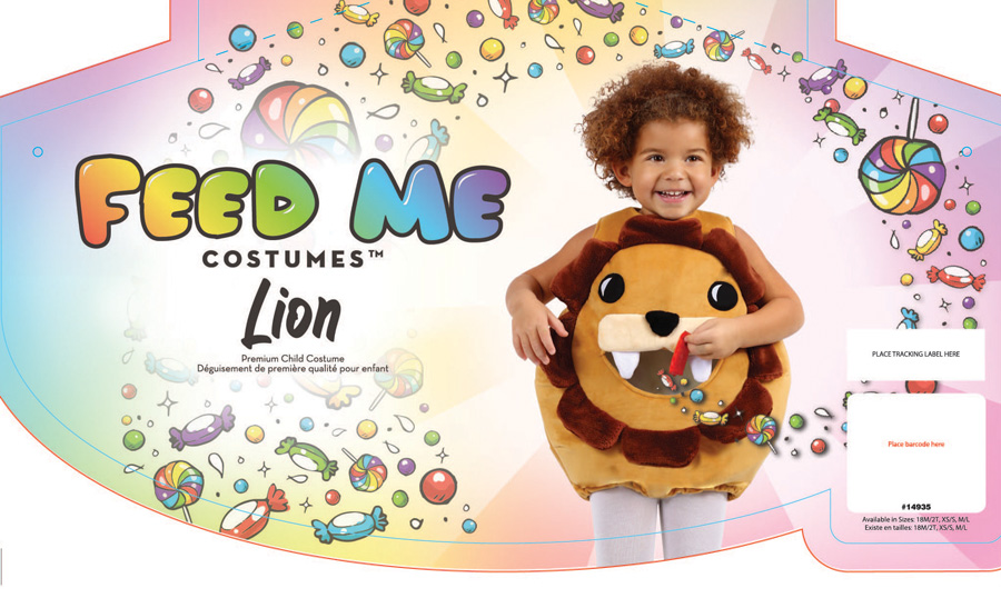 Kids Feed Me Lion Costume