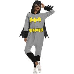 Adult DC Comics Superheroes BAT Batgirl Womans Comfywear One Piece Jumpsuit Costume