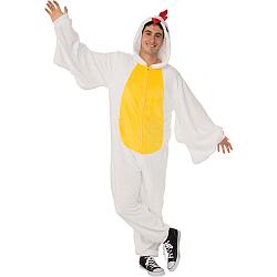 Adult Chicken Comfywear One Piece Jumpsuit Costume