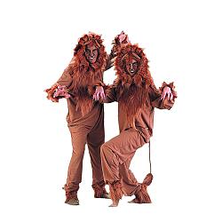Adult Lion Jumpsuit Costume