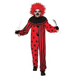 Adult Evil Clown Jumpsuit Costume