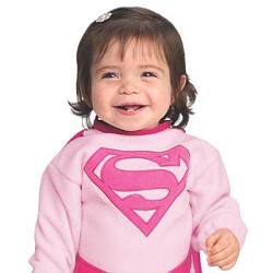 Pink Romper Infant Supergirl Costume