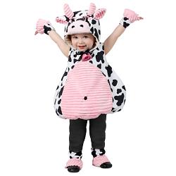 Toddler Pink Belly Cow Costume