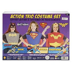 Kids Girls Superhero Trio Costume Kit