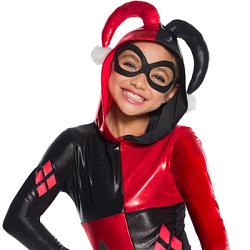 Kid&rsquo;s Harley Quinn Hooded Dress Costume