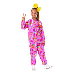 Kids JoJo Siwa Comfywear One Piece Jumpsuit Pink Costume