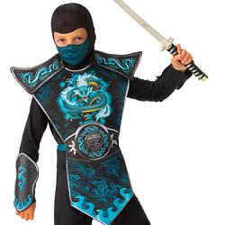 Kids Blue Dragon Ninja Costume