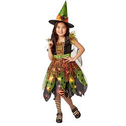 Kids Light Up Fairy Witch Costume