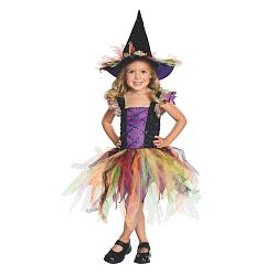 Kids Glitter Witch Costume