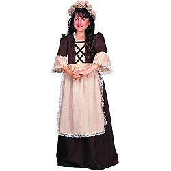 Kids Colonial Girl Costume