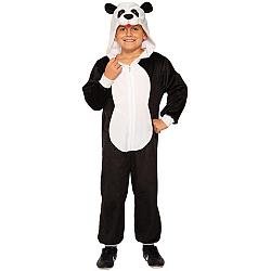 Kids One Piece Panda Fleece Jumpsuit Costume