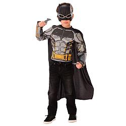 Kids Deluxe Batman Costume with Flip ‘N Reveal Batarangs  Justice League Movie