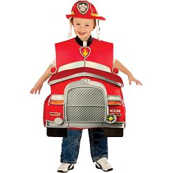 Kids Plush Ride-In Firetruck Costume