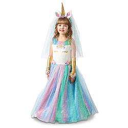 Kids Lovely Lady Unicorn Dress Costume