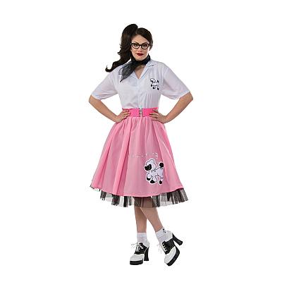 50&rsquo;s Pink Poodle Skirt Costume